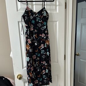 Forever 21 Floral Black Dress